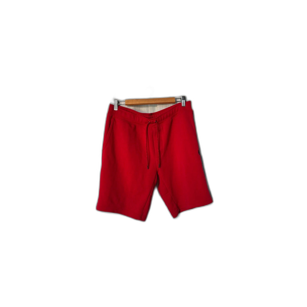 Preppy Polo Ralph Lauren Men's Double Knit Tech Fleece Sweat Shorts - Red